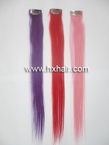 Single clip hair 